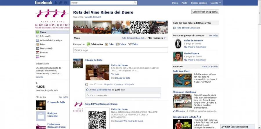 La Ruta del Vino Ribera del Duero crece en las redes sociales