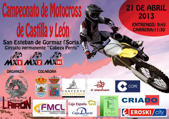 El Cabeza de Perro acoge el campeonato de Motocross regional