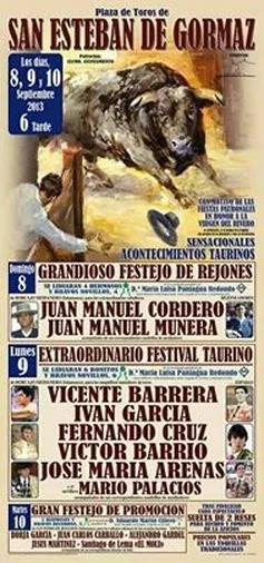 Barrera y Barrio encabezan la lista de los festejos taurinos