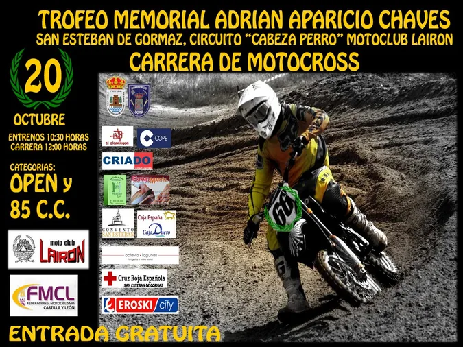 El Motoclub Lairón rinde homenaje al piloto Adrián Aparicio