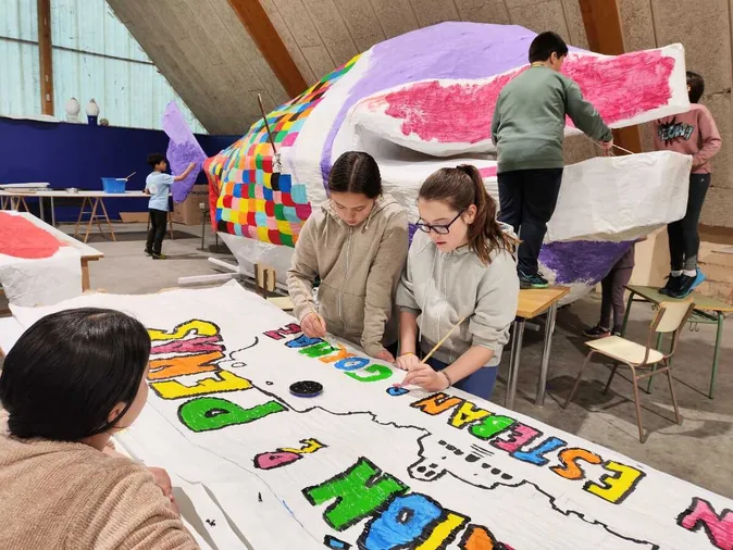 La Sardina casi lista para el Carnaval de San Esteban