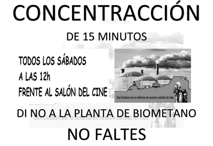 Concentraciones los sábados de abril contra la planta de biometano
