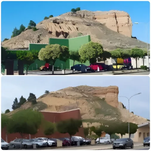 Hundimiento de la Peña Magdalena, imagen de la localidad