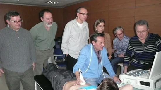 Médicos de prisiones de Galicia y Madrid aprenden ecografía