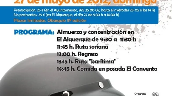 La V kedada motera propone una ruta con encanto por la Ribera