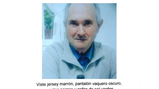 Sigue sin aparecer el hombre de 73 años desaparecido el martes